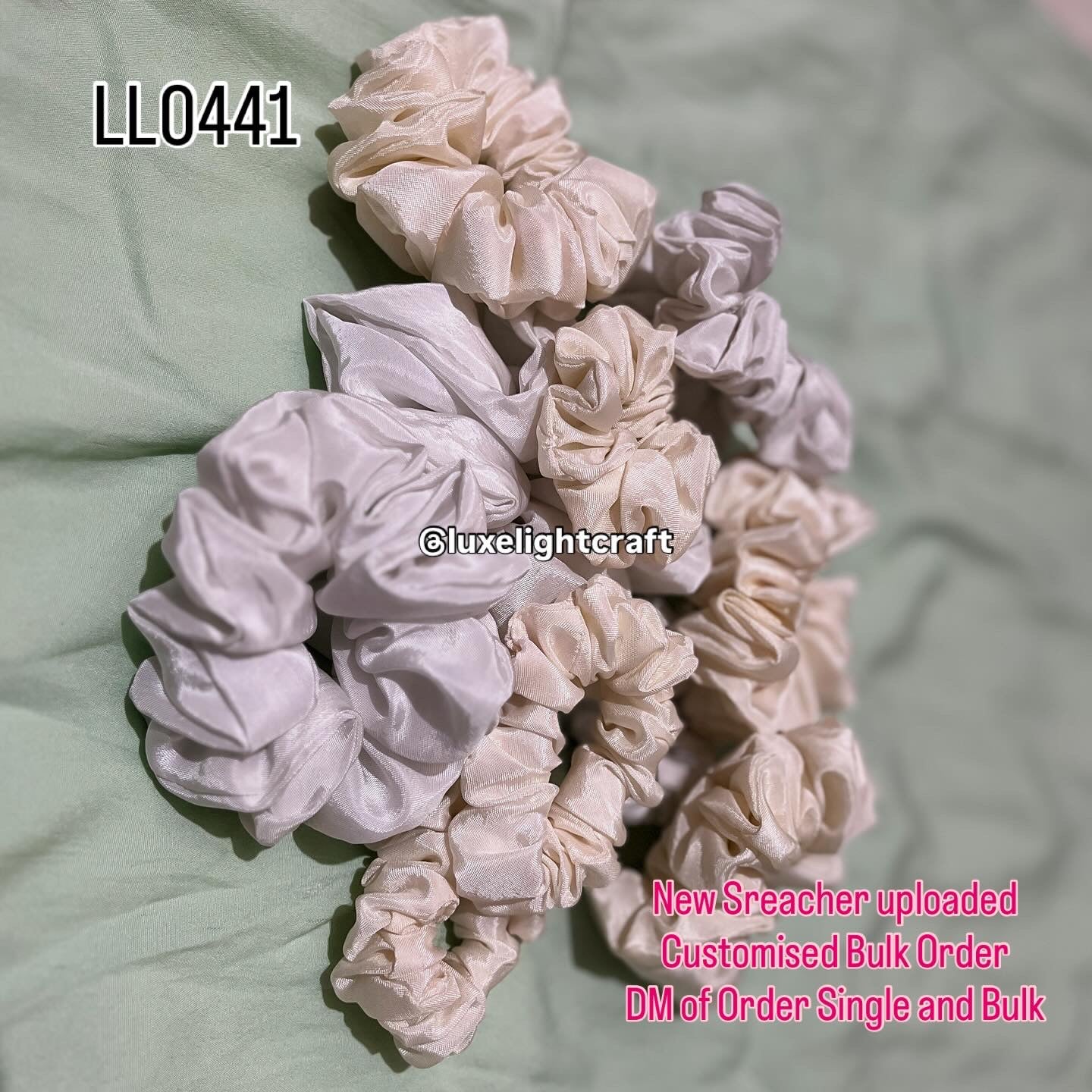 Custom Scrunchies – Printed, Textured & Aari Work | Personalized Hair Accessories