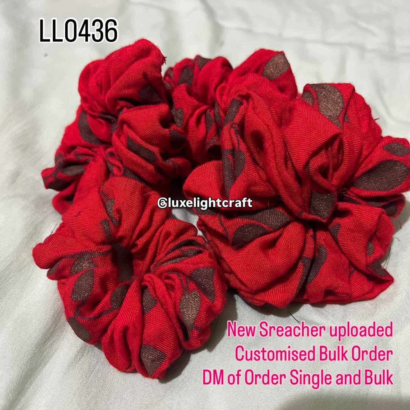 Custom Scrunchies – Printed, Textured & Aari Work | Personalized Hair Accessories
