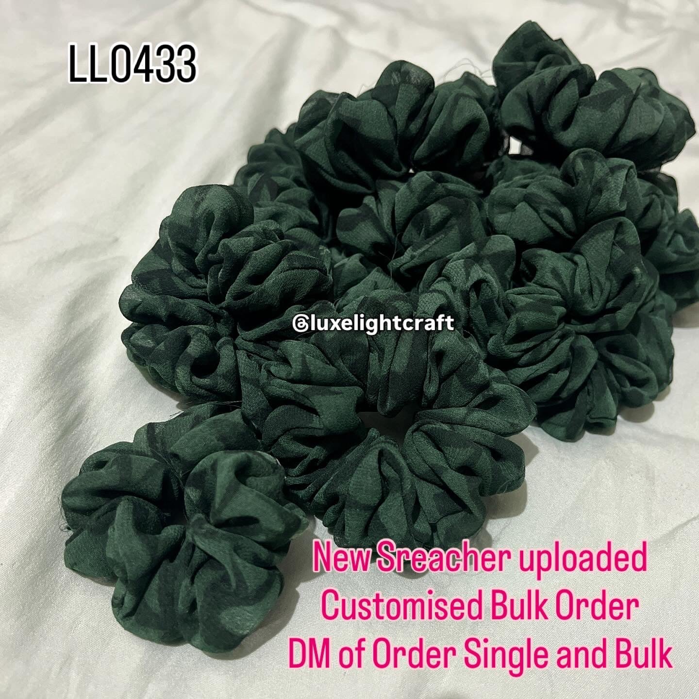 Custom Scrunchies – Printed, Textured & Aari Work | Personalized Hair Accessories