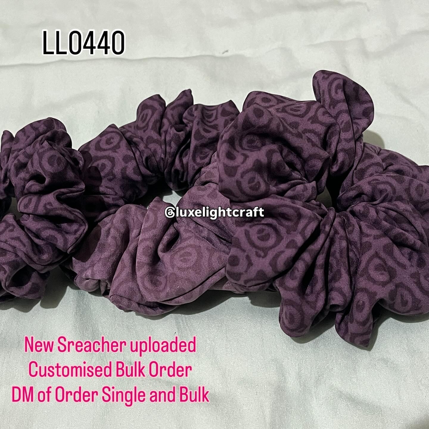 Custom Scrunchies – Printed, Textured & Aari Work | Personalized Hair Accessories